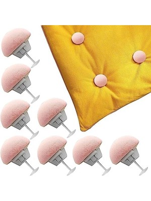 Skygo Yorgan Kılıfı Sabitleyici Mantar Çarşaf Tutucu Nevresim Örtü Düzenleyici Düğme Seti 4 Adet (Pembe)