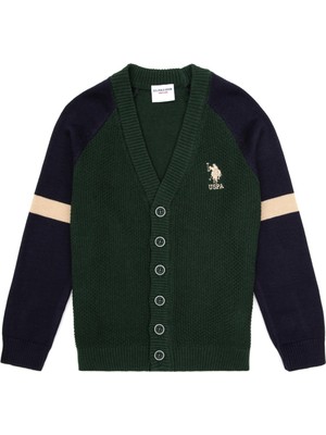 U.s. Polo Assn. Erkek Çocuk Yeşil Hırka (Triko) 50317146-VR054