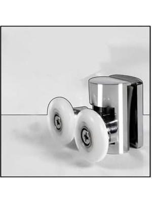 Skygo 1 Adet Üst Duşakabin Tekerleği Üst Cam Rulman Krom Teker 23 mm