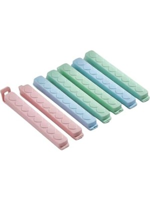 Skygo Poşet Klipsi 10 cm – Gıda Poşeti Kapatma Mandalı, 6 Adet Çok Amaçlı Plastik Klips, Mutfak ve Saklama Için (Renkli Set)