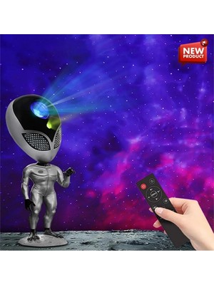 Normadia Galaksi Yıldız Projektör ile Samanyolu ve Uzay Işığı Yatak Odası Atmosferi