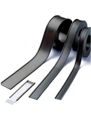 Skygo Raf Mıknatısı Kanallı Etiketlik Şerit Mıknatıs Magnet, Genişlik 4 cm 5 Metre