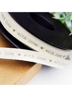 Skygo Pamuk Şerit, With, 1 cm 2 Metre Natürel