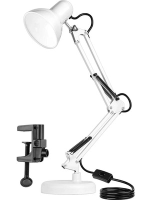 Normadia Hareketli Akrobat Masa Lambası, Manikür ve Çalışma Işığı, Beyaz