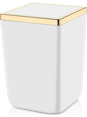 Skygo Çöp Kovası 6 Lt Beyaz Altın