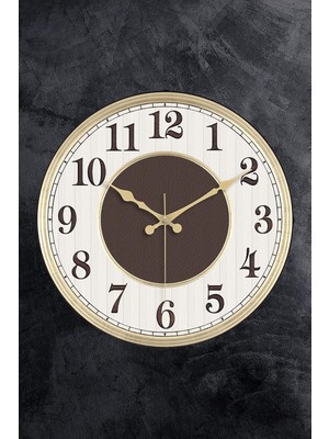 Skygo 36 cm Gerçek Bombe Cam Akar Saniye Sessiz Mekanizma Dekoratif Duvar Saati