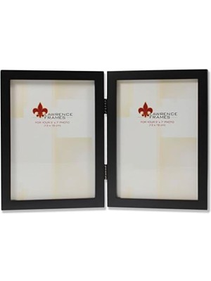 Skygo Frames Menteşeli Çift Siyah Ahşap Resim Çerçevesi, Galeri Koleksiyonu, 15 x 17 cm