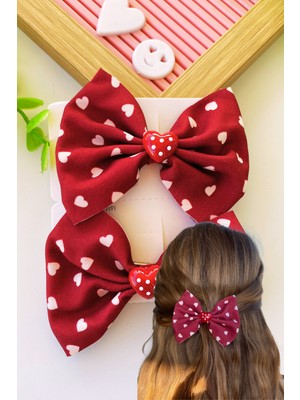 Kalp Figürlü Fiyonk Pens Toka 1 Adet