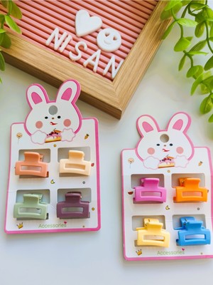 8 Adet Nude ve Soft Renkli Mandal Toka