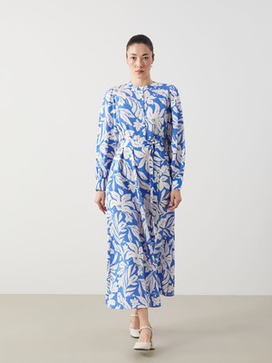 Lc Waikiki Yeni Sezon Hakim Yaka Desenli Elbise