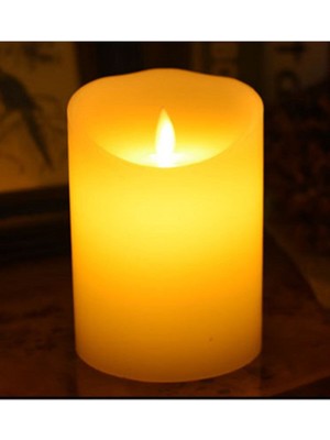 Normadia 3'lü Parafin LED Mum Takımı, Hareketli Kutuda, 13 Cm, Gerçekçi Görünüm