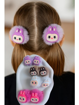 Kız Çocuk Peluş Pens Toka 1 Çift