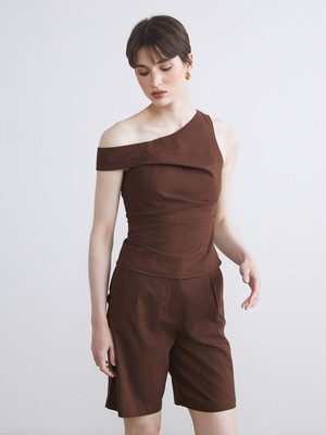 Lc Waikiki Yeni Sezon Tek Omuz Keten Karışımlı Bluz