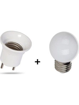 Normadia Renkli Gece Lambası ve LED Ampul, Duy Fişli, E-27, Beyaz Işık