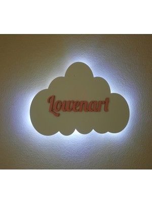 Normadia Sevimli Bulut Tasarımlı Çocuk ve Bebek Odası Duvar Gece Lambası