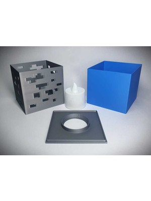 Normadia Minecraft Temalı Renkli LED Lambası, Eğlenceli ve Şık Çocuk Odası Aksesuarı