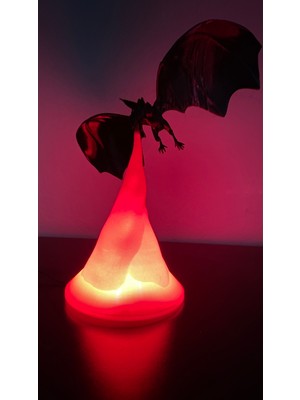 Normadia Ejderha Temalı Dekoratif Aydınlatma, Ev ve Ofis Için Şık Masa Lambası