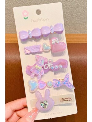 5'li Trend Karışık Figürlü Klipsli Toka Seti