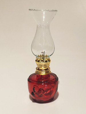 Normadia Şık Kırmızı Nostaljik Gaz Lambası, Ev ve Dekorasyon Için Mükemmel Seçim