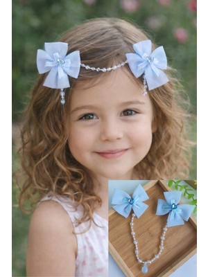 Kız Çocuk Boncuklu Sarkıtlı Kurdele