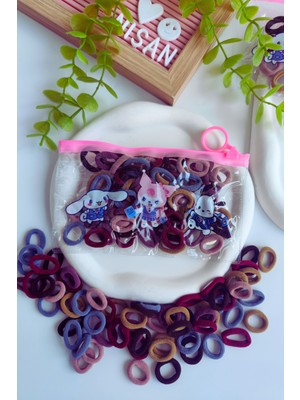 Şeffaf Çantalı Küçük Süper Elastik Havlu Toka