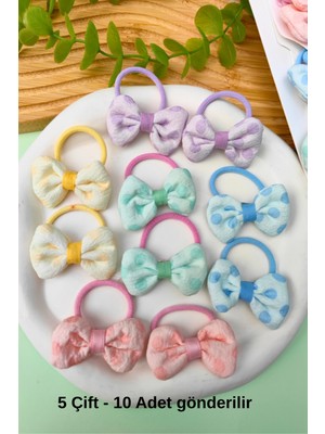 Renkli Fiyonk Toka Seti 5 Çift