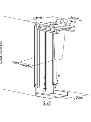 Skygo Masa Montajı Için Evrensel Bilgisayar Tutucu