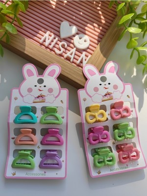 12 Adet Soft Renkli Mandal Toka