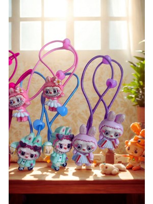 Labubu Lastik Toka 2 Çift (4 Adet )