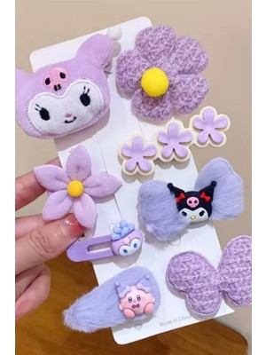 Kuromi Peluş Toka Seti 8 Li