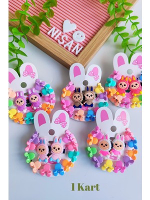 Labubu Minik Mandal ve Pens Toka (1kart)