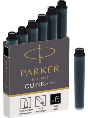 Skygo Pk Quink Kısa Kartuş, 6'lı Kutu, Siyah