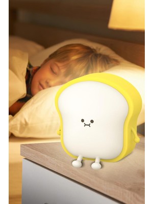 Normadia Çocuk ve Bebek Odası Için Dokunmatik Şarjlı Gece Lambası, Sıcak Sarı Işık