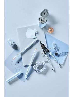 Skygo 241122 - Kalem Seti Gök Mavisi, Tükenmez Kalem Poly Ball ve 2 Kurşun Kalem