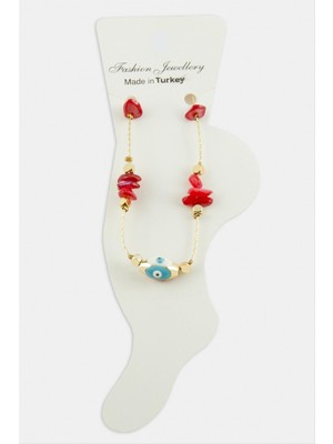 DS LLC Nazar Göz Kırık Doğaltaşlı Halhal DLLSRSBJ34