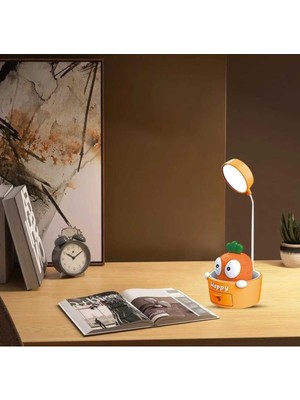 Normadia Oynar Başlıklı 3 Kademe LED Şarjlı Masa Lambası, Renkli Tasarım