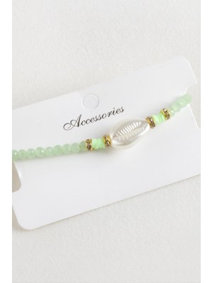 DS LLC Inci Fimo Boncuk Kristal Makrome Ip Bileklik DLLSRSBJ34