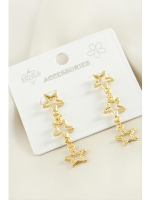 DS LLC Yıldız Trend Metal Küpe DLLSRSBJ34