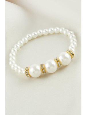 DS LLC Taşlı Inci Bileklik DLLSRSBJ34