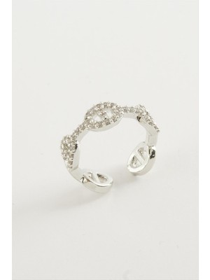 DS LLC Oval Zirkon Taşlı Yüzük DLLSRSBJ34