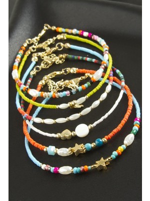 DS LLC Karışık Miyoki Boncuk Bileklik DLLSRSBJ34