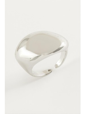 DS LLC Oval Metal Yüzük DLLSRSBJ34