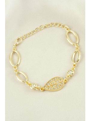 DS LLC Yaprak Taşlı Trend Bileklik DLLSRSBJ34