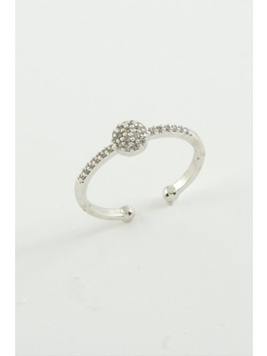 DS LLC Yuvarlak Zirkon Taşlı Yüzük DLLSRSBJ34