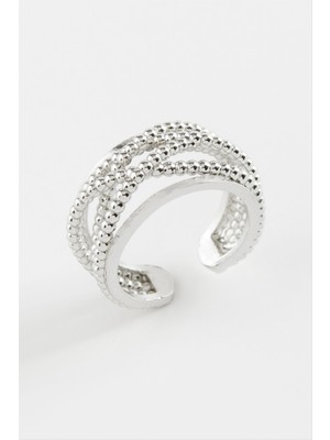 DS LLC Noktalı Metal Yüzük DLLSRSBJ34