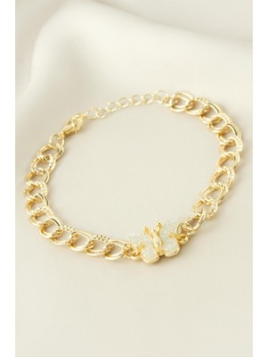 DS LLC Kelebek Zincirli Bileklik DLLSRSBJ34