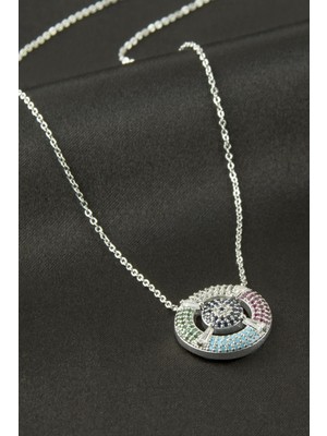 DS LLC Dümen Zirkon Taşlı Kolye DLLSRSBJ34