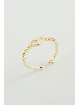 DS LLC Kalp Metal Yüzük DLLSRSBJ34