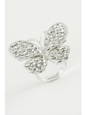 DS LLC Kelebek Taşlı Yüzük DLLSRSBJ34