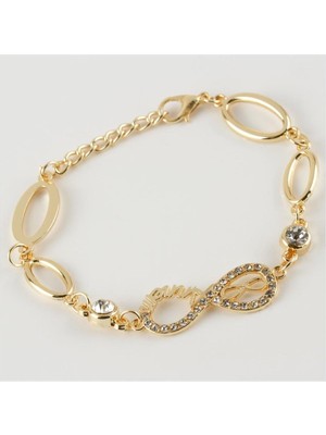 DS LLC Sonsuzluk (Anne) Figürlü Taşlı Metal Bileklik DLLSRSBJ34